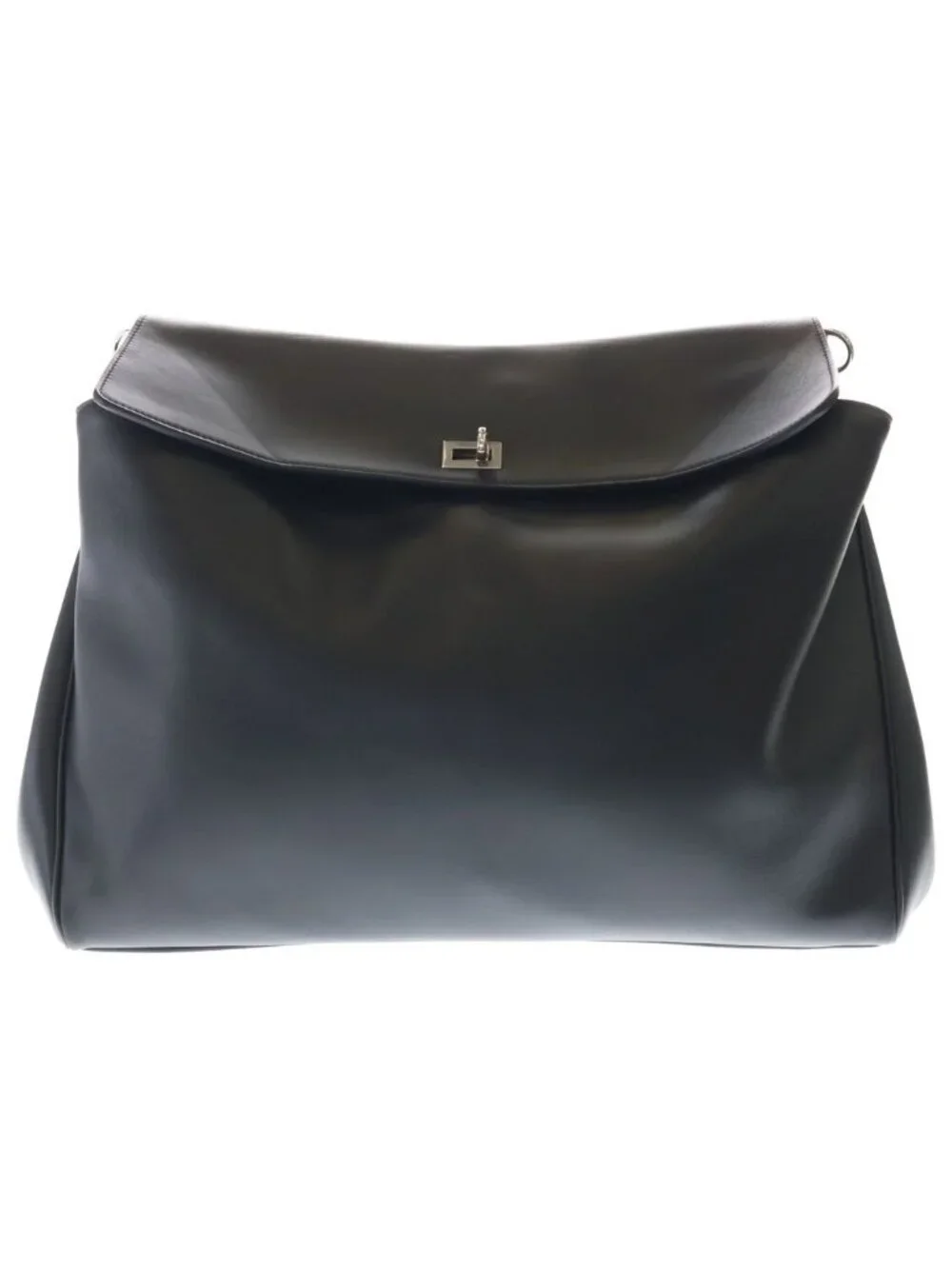 Balenciaga Rodeo Large 2-Way Leather Shoulder Bag Black